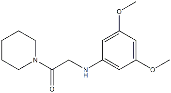 2-[(3,5-dimethoxyphenyl)amino]-1-(piperidin-1-yl)ethan-1-one 구조식 이미지