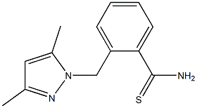 2-[(3,5-dimethyl-1H-pyrazol-1-yl)methyl]benzenecarbothioamide 구조식 이미지