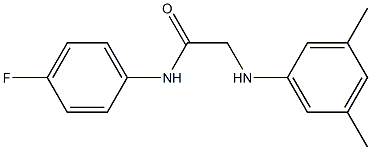 2-[(3,5-dimethylphenyl)amino]-N-(4-fluorophenyl)acetamide Structure
