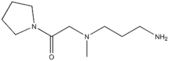 2-[(3-aminopropyl)(methyl)amino]-1-(pyrrolidin-1-yl)ethan-1-one 구조식 이미지
