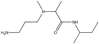 2-[(3-aminopropyl)(methyl)amino]-N-(butan-2-yl)propanamide 구조식 이미지