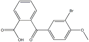 2-[(3-bromo-4-methoxyphenyl)carbonyl]benzoic acid 구조식 이미지