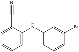 2-[(3-bromophenyl)amino]benzonitrile Structure