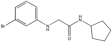 2-[(3-bromophenyl)amino]-N-cyclopentylacetamide 구조식 이미지