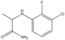 2-[(3-chloro-2-fluorophenyl)amino]propanamide Structure