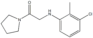 2-[(3-chloro-2-methylphenyl)amino]-1-(pyrrolidin-1-yl)ethan-1-one Structure