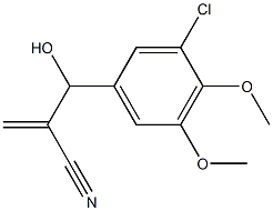 2-[(3-chloro-4,5-dimethoxyphenyl)(hydroxy)methyl]prop-2-enenitrile Structure