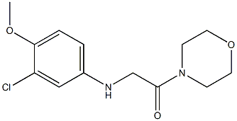 2-[(3-chloro-4-methoxyphenyl)amino]-1-(morpholin-4-yl)ethan-1-one 구조식 이미지