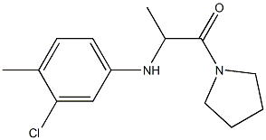 2-[(3-chloro-4-methylphenyl)amino]-1-(pyrrolidin-1-yl)propan-1-one 구조식 이미지