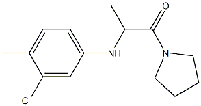 2-[(3-chloro-4-methylphenyl)amino]-1-(pyrrolidin-1-yl)propan-1-one Structure