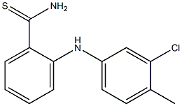 2-[(3-chloro-4-methylphenyl)amino]benzene-1-carbothioamide Structure