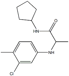 2-[(3-chloro-4-methylphenyl)amino]-N-cyclopentylpropanamide Structure