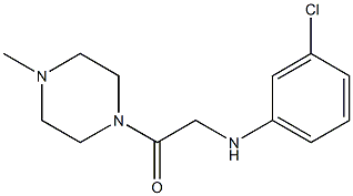 2-[(3-chlorophenyl)amino]-1-(4-methylpiperazin-1-yl)ethan-1-one Structure