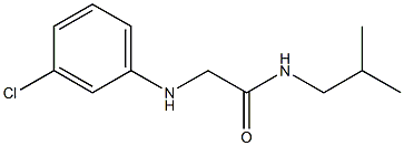 2-[(3-chlorophenyl)amino]-N-(2-methylpropyl)acetamide Structure