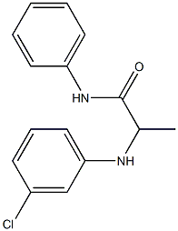 2-[(3-chlorophenyl)amino]-N-phenylpropanamide Structure