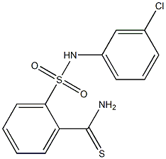 2-[(3-chlorophenyl)sulfamoyl]benzene-1-carbothioamide Structure