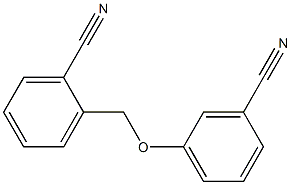 2-[(3-cyanophenoxy)methyl]benzonitrile 구조식 이미지