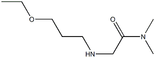 2-[(3-ethoxypropyl)amino]-N,N-dimethylacetamide Structure