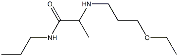 2-[(3-ethoxypropyl)amino]-N-propylpropanamide 구조식 이미지