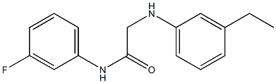 2-[(3-ethylphenyl)amino]-N-(3-fluorophenyl)acetamide Structure