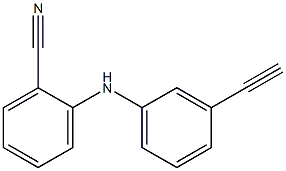 2-[(3-ethynylphenyl)amino]benzonitrile Structure