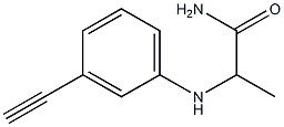 2-[(3-ethynylphenyl)amino]propanamide Structure