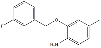 2-[(3-fluorophenyl)methoxy]-4-methylaniline Structure