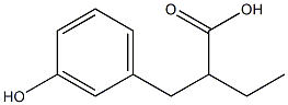 2-[(3-hydroxyphenyl)methyl]butanoic acid Structure