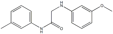 2-[(3-methoxyphenyl)amino]-N-(3-methylphenyl)acetamide 구조식 이미지