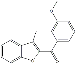 2-[(3-methoxyphenyl)carbonyl]-3-methyl-1-benzofuran Structure