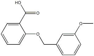 2-[(3-methoxyphenyl)methoxy]benzoic acid Structure