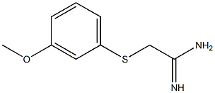 2-[(3-methoxyphenyl)sulfanyl]ethanimidamide 구조식 이미지