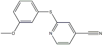 2-[(3-methoxyphenyl)sulfanyl]pyridine-4-carbonitrile Structure