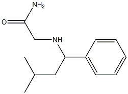 2-[(3-methyl-1-phenylbutyl)amino]acetamide Structure