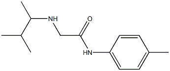 2-[(3-methylbutan-2-yl)amino]-N-(4-methylphenyl)acetamide Structure