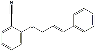 2-[(3-phenylprop-2-en-1-yl)oxy]benzonitrile 구조식 이미지