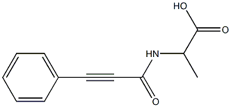 2-[(3-phenylprop-2-ynoyl)amino]propanoic acid Structure