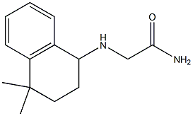 2-[(4,4-dimethyl-1,2,3,4-tetrahydronaphthalen-1-yl)amino]acetamide 구조식 이미지