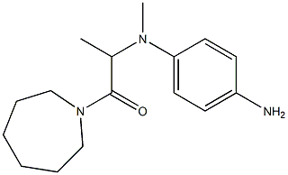 2-[(4-aminophenyl)(methyl)amino]-1-(azepan-1-yl)propan-1-one 구조식 이미지