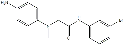 2-[(4-aminophenyl)(methyl)amino]-N-(3-bromophenyl)acetamide 구조식 이미지