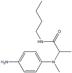 2-[(4-aminophenyl)(methyl)amino]-N-butylpropanamide 구조식 이미지