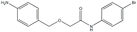 2-[(4-aminophenyl)methoxy]-N-(4-bromophenyl)acetamide 구조식 이미지