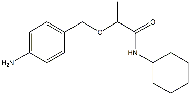 2-[(4-aminophenyl)methoxy]-N-cyclohexylpropanamide Structure