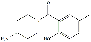 2-[(4-aminopiperidin-1-yl)carbonyl]-4-methylphenol 구조식 이미지