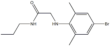 2-[(4-bromo-2,6-dimethylphenyl)amino]-N-propylacetamide Structure