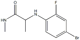 2-[(4-bromo-2-fluorophenyl)amino]-N-methylpropanamide 구조식 이미지