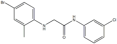 2-[(4-bromo-2-methylphenyl)amino]-N-(3-chlorophenyl)acetamide 구조식 이미지