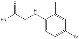 2-[(4-bromo-2-methylphenyl)amino]-N-methylacetamide 구조식 이미지