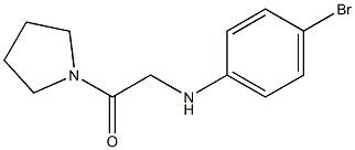 2-[(4-bromophenyl)amino]-1-(pyrrolidin-1-yl)ethan-1-one 구조식 이미지