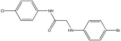 2-[(4-bromophenyl)amino]-N-(4-chlorophenyl)acetamide 구조식 이미지